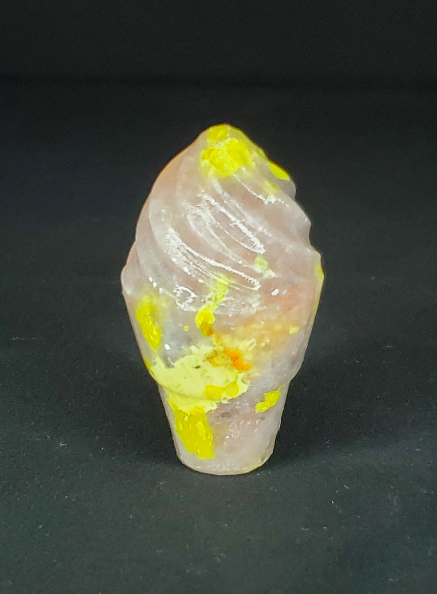 Pink Tourmaline Ice Cream Carving