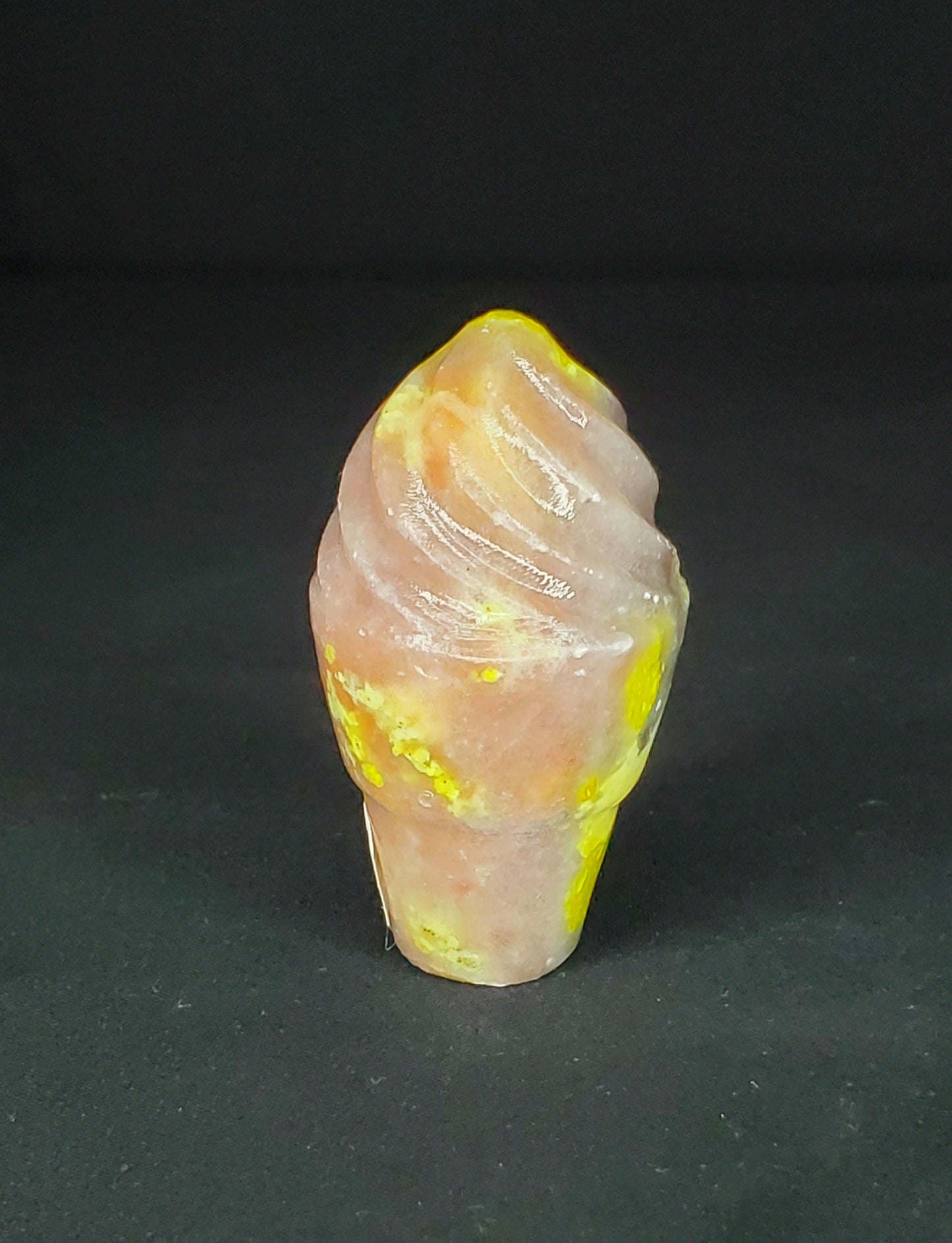 Pink Tourmaline Ice Cream Carving