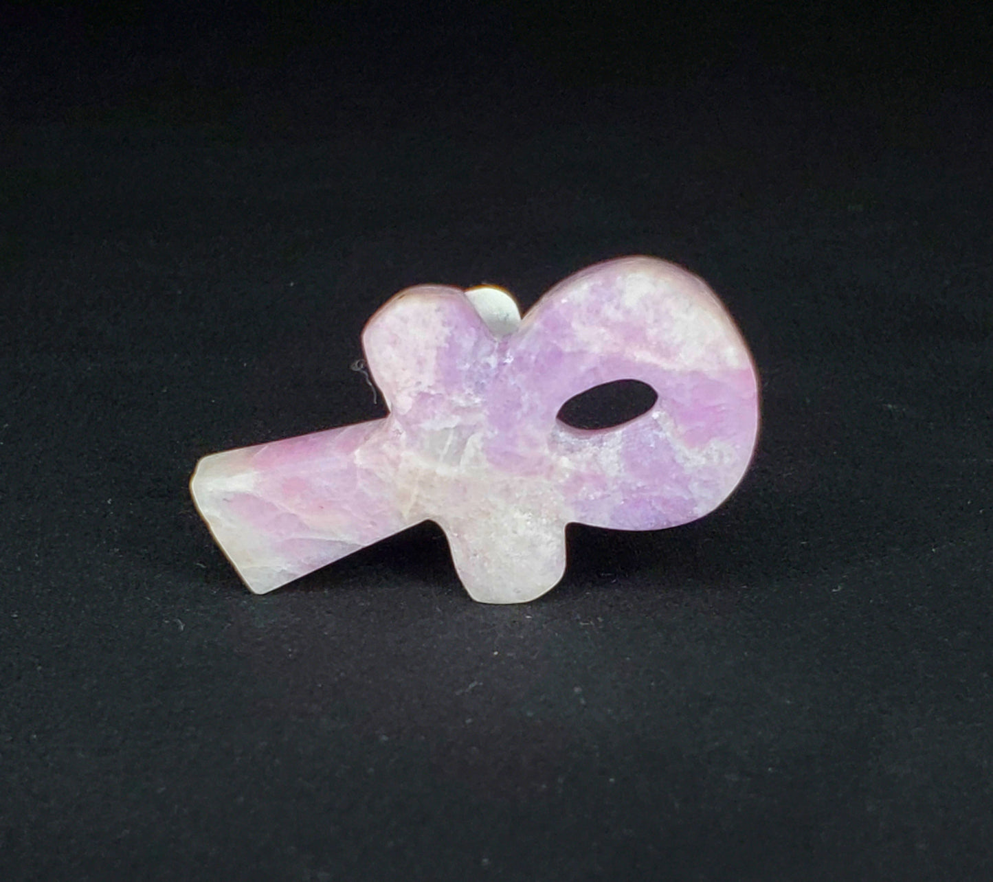 Lepidolite Ankh Carving