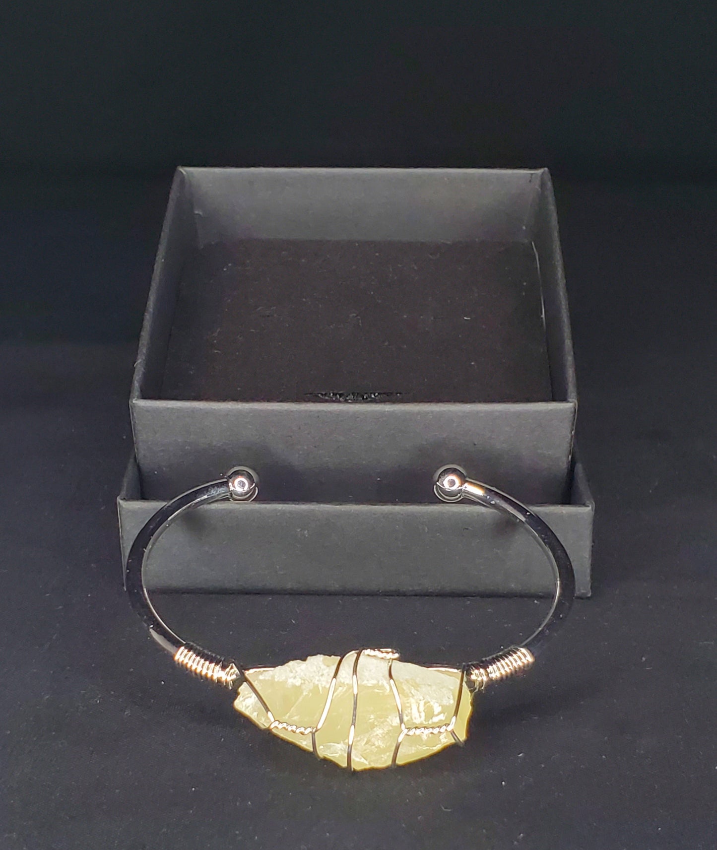 Crystal Bangles (Silver Plated Alloy)