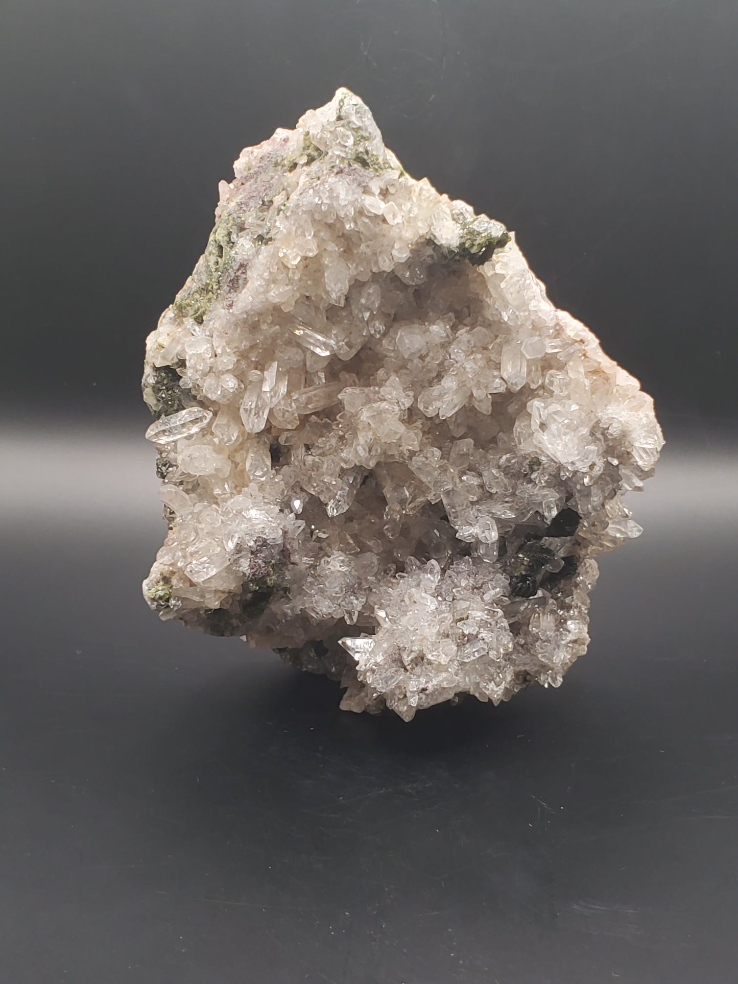 Epidote and Quartz Cluster