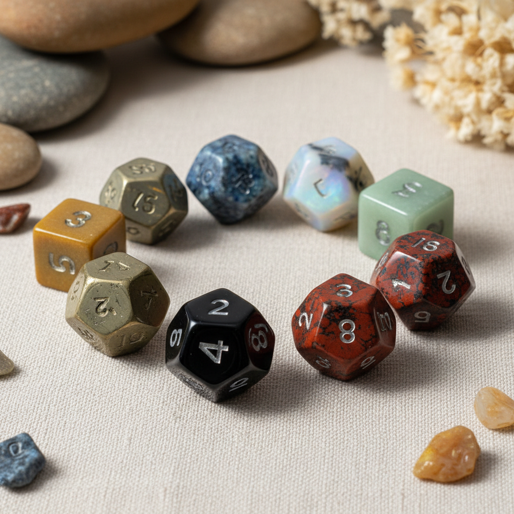 Crystal D20 Die - Small