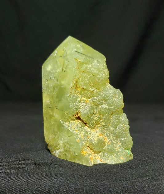 Prehnite With Tourmaline Tower
