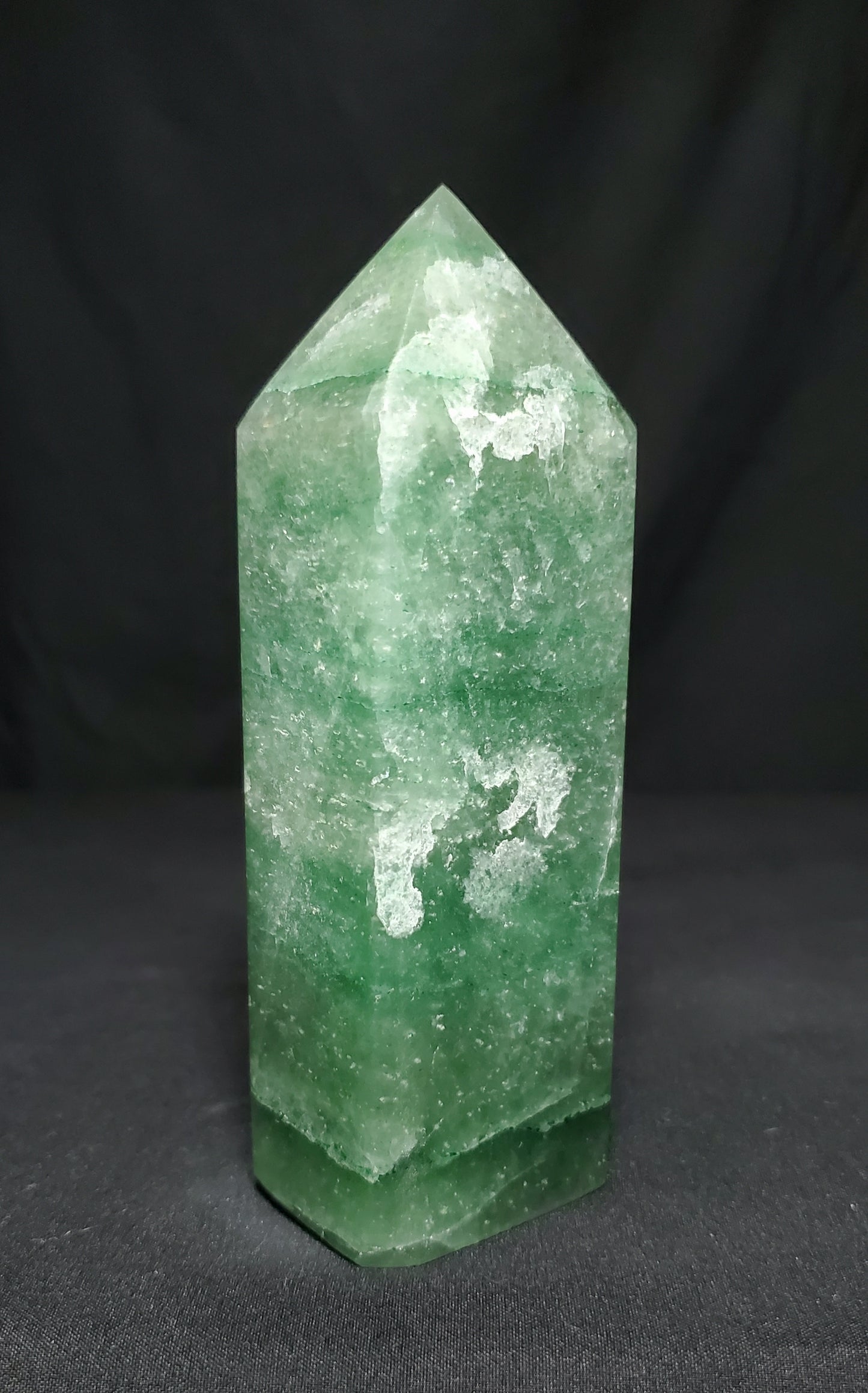 Green Strawberry Quartz Tower