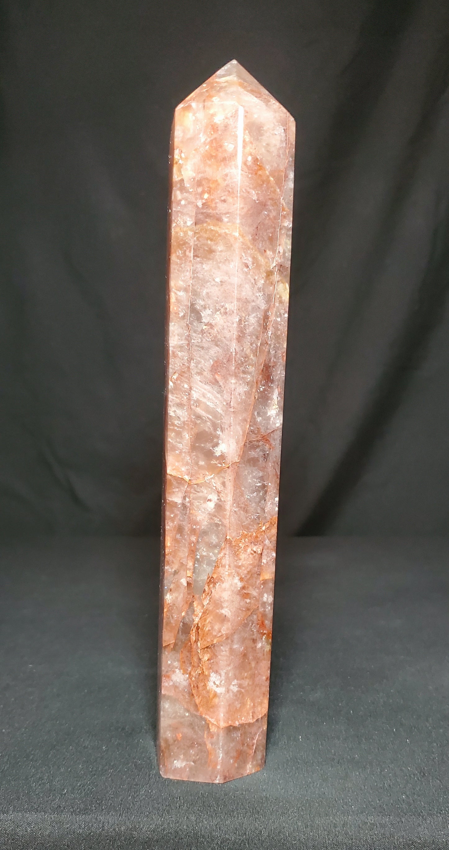 Fire Quartz Tower with Rainbow