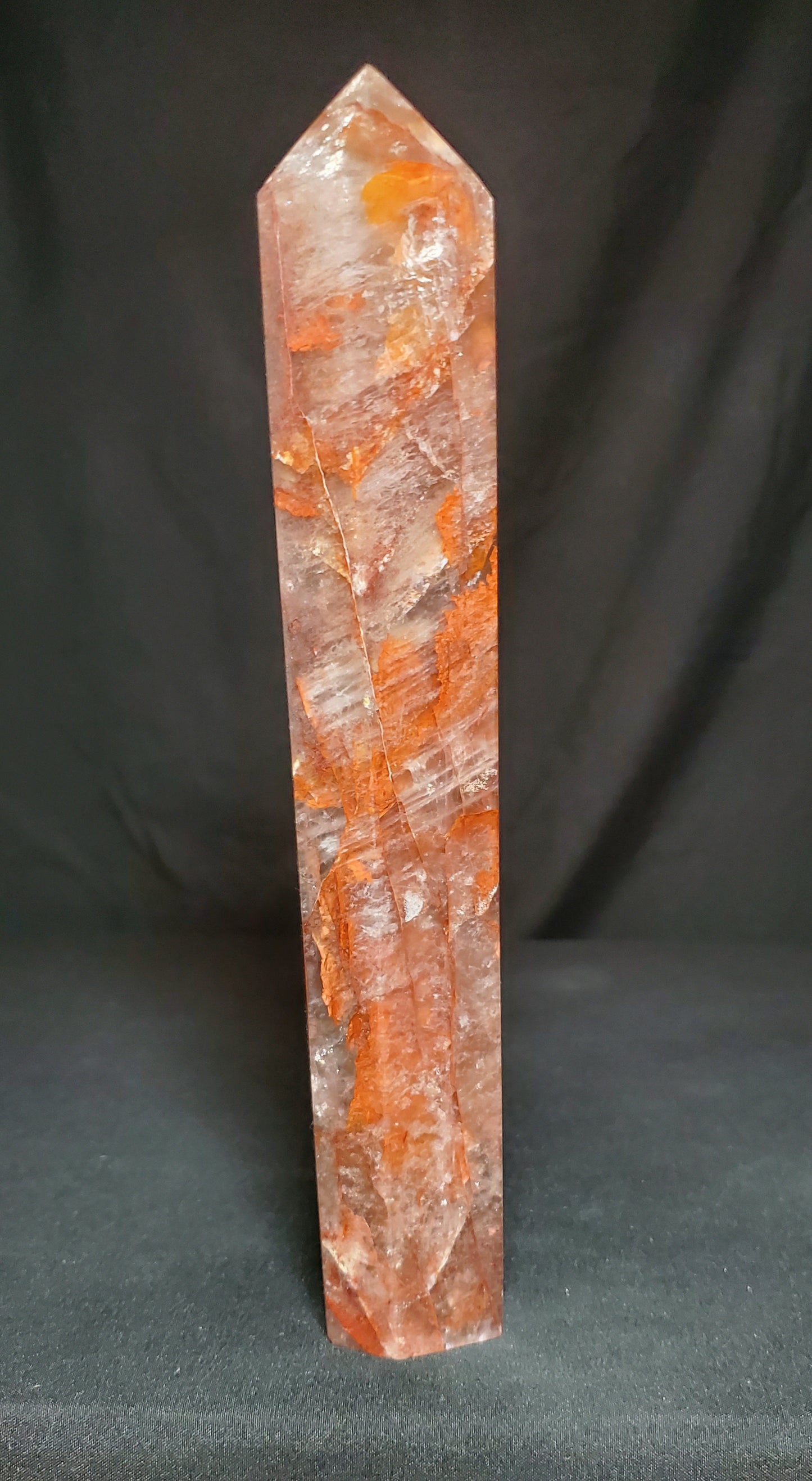 Fire Quartz Tower with Rainbow