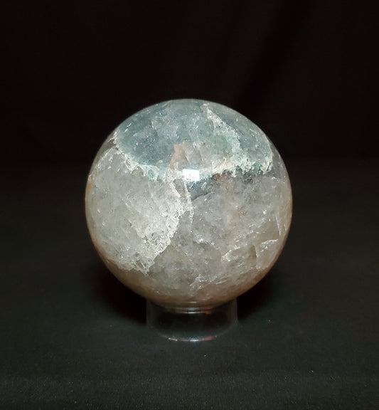 Green Strawberry Quartz Sphere with Rainbow