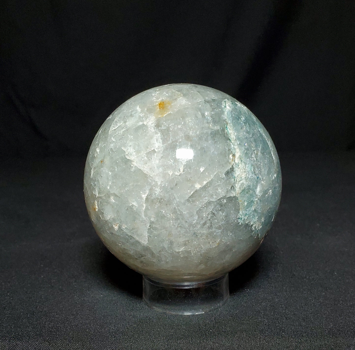 Green Strawberry Quartz Sphere with Rainbow