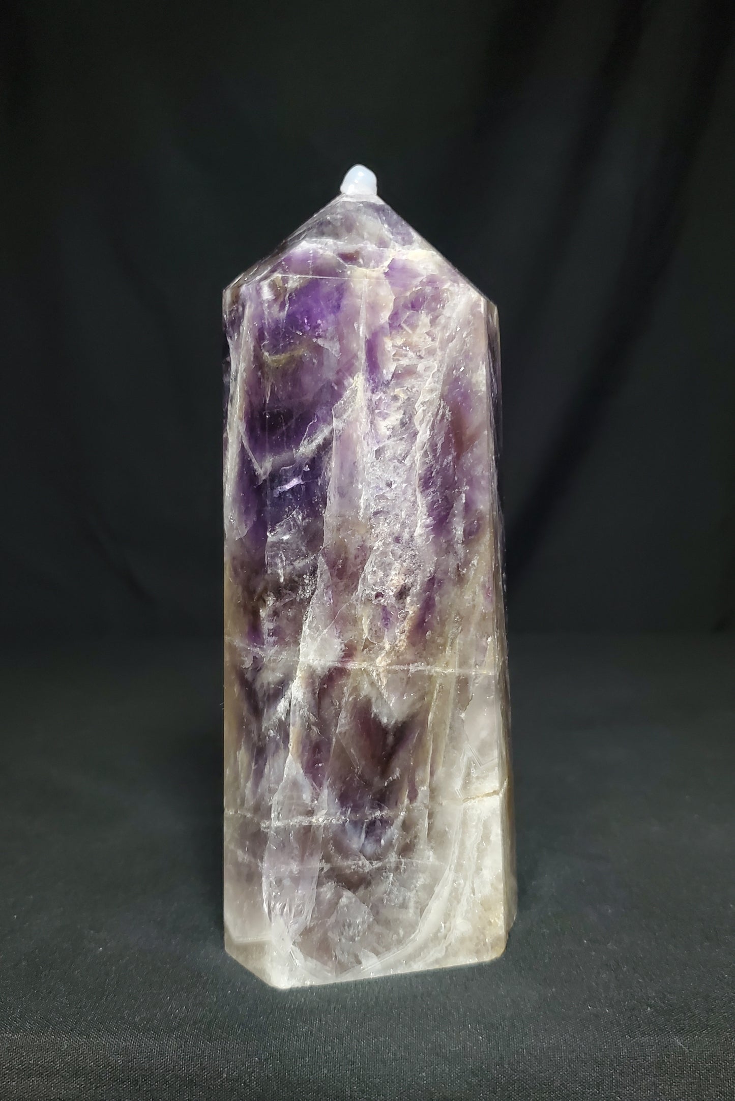 Dream Amethyst Tower with Rainbow