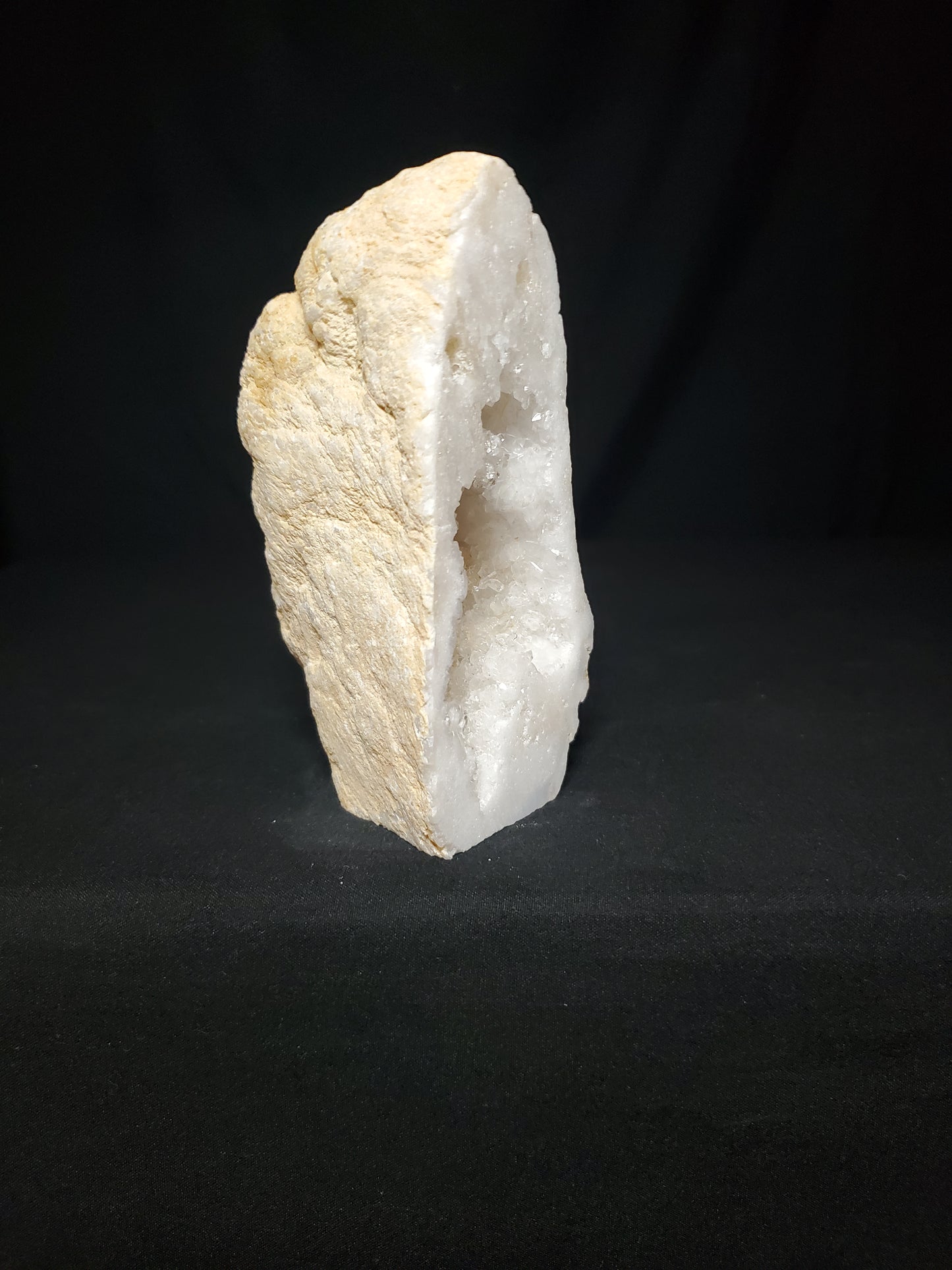 Druzy White Moroccan Quartz Cluster