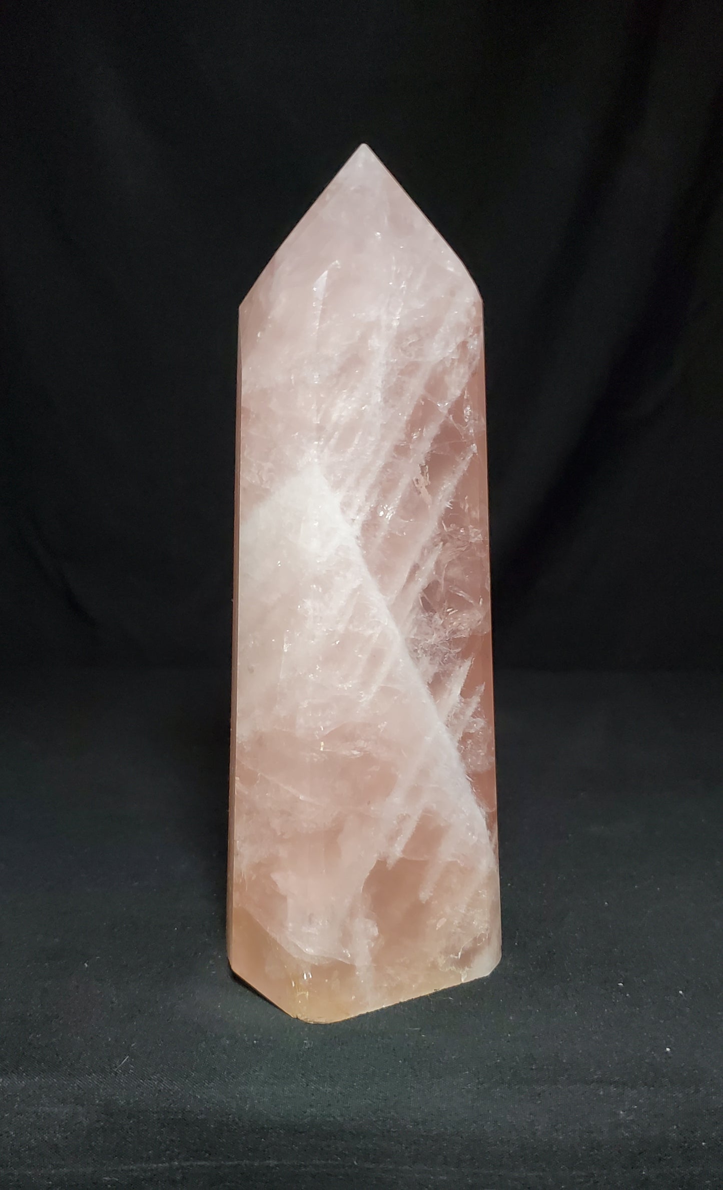 Rose Quartz Tower with Rainbow