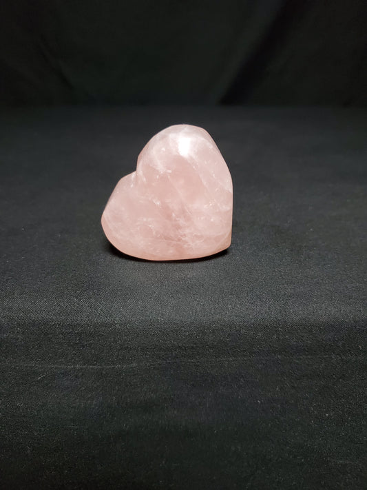 Rose Quartz Heart Carving