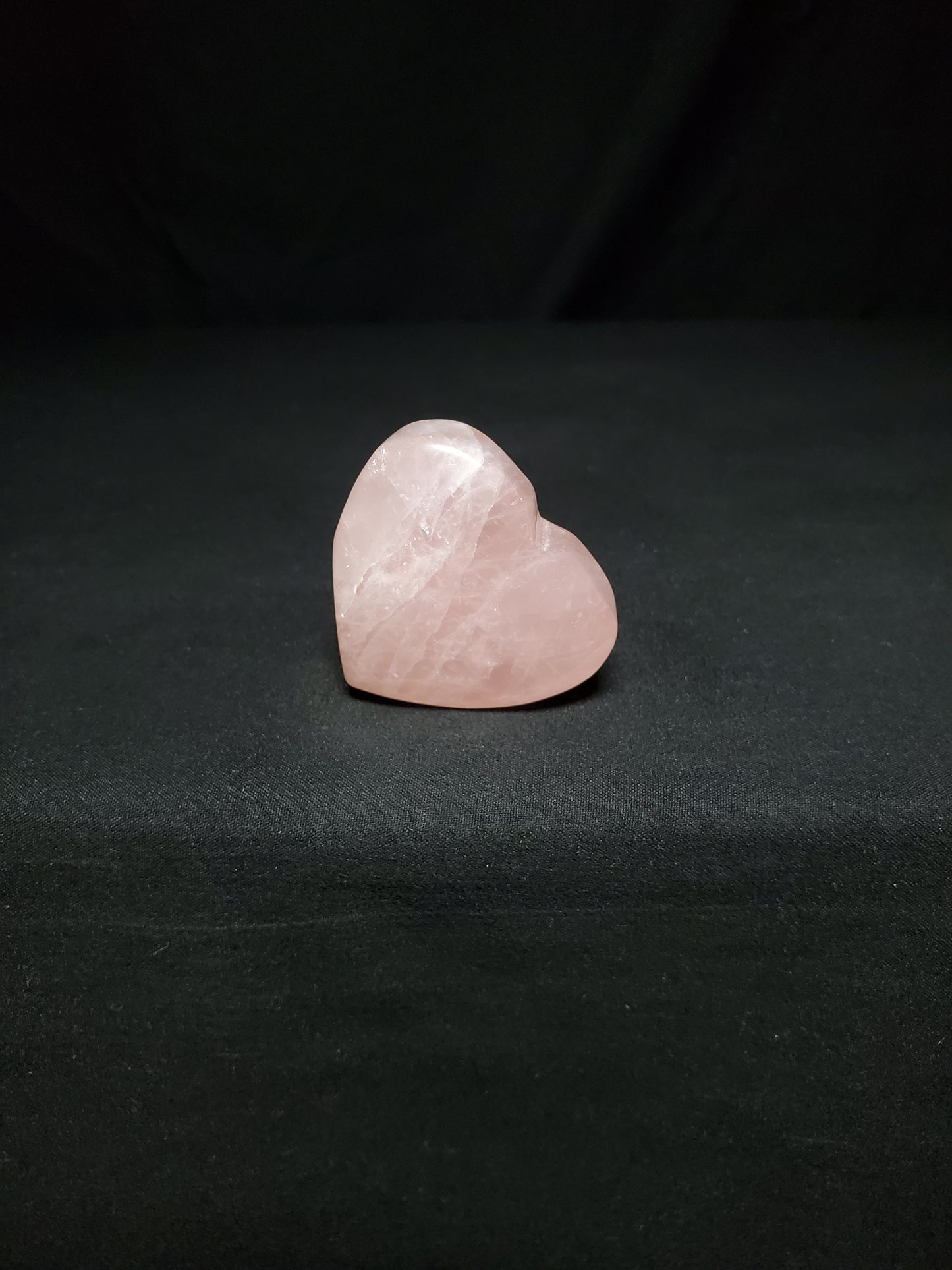 Rose Quartz Heart Carving