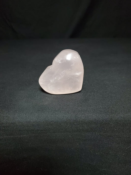 Rose Quartz Heart Carving