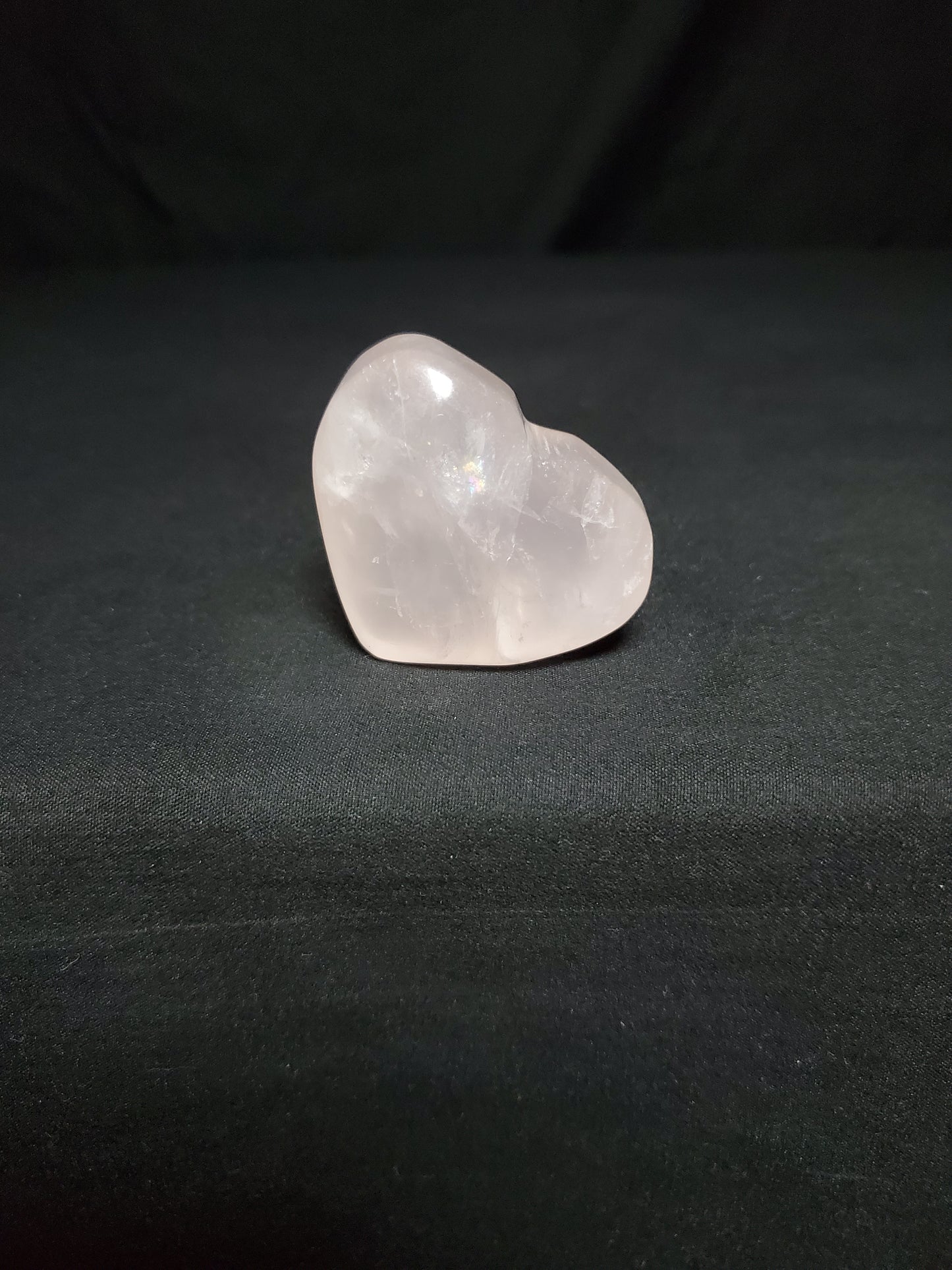 Rose Quartz Heart Carving