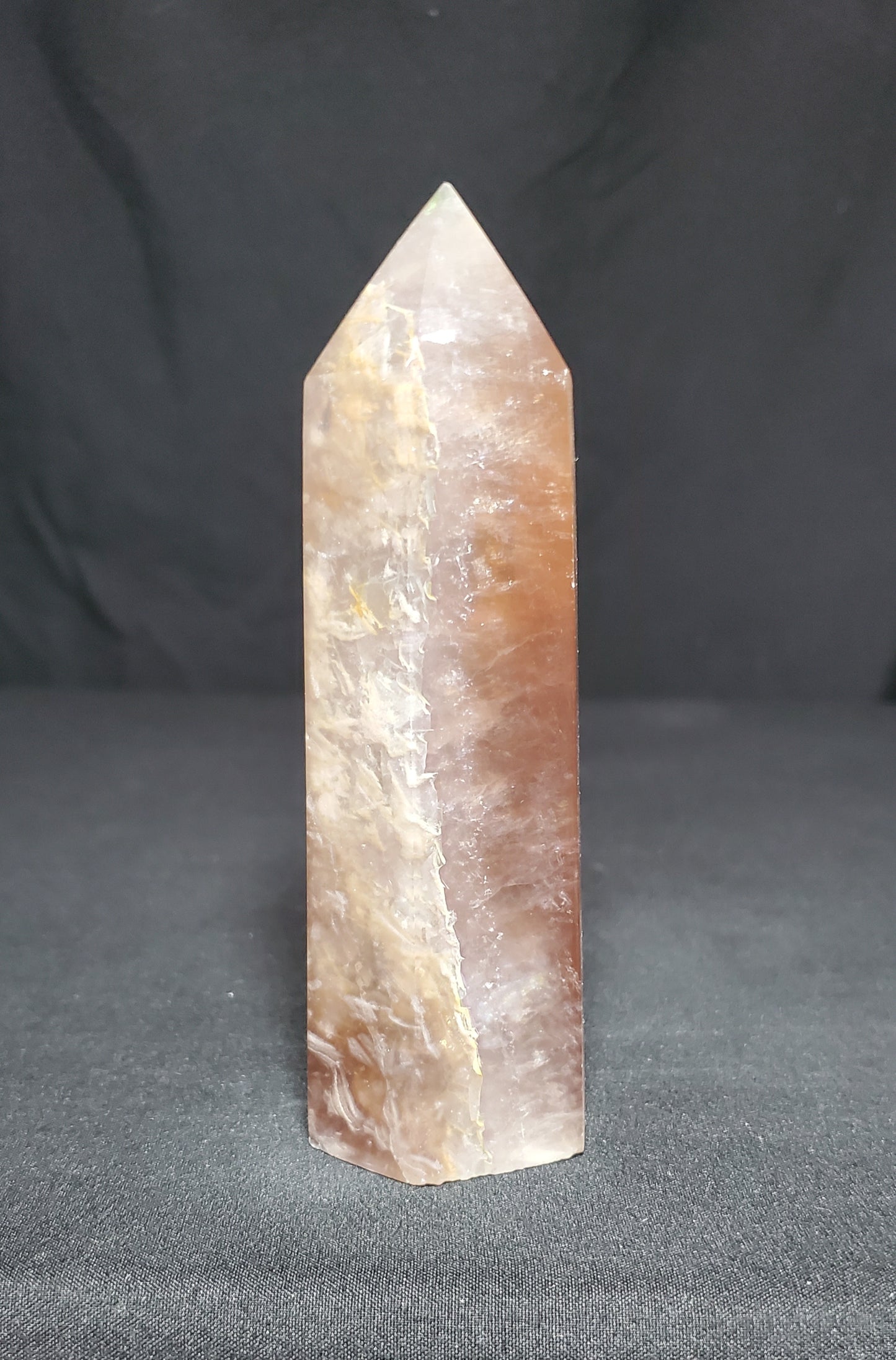 Smokey Quartz Tower with Rainbow