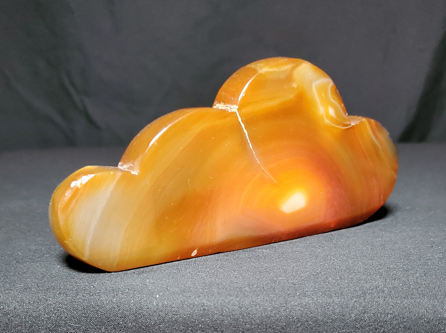 Druzy Carnelian Cloud Carving