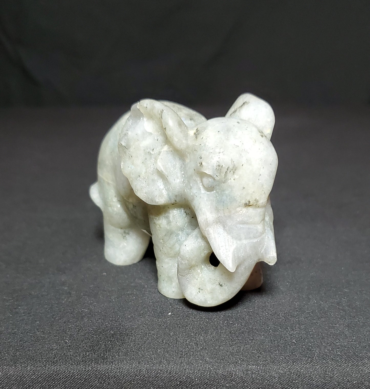 Labradorite Elephant Carving