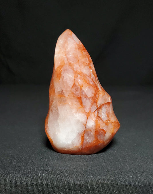 Fire Quartz Flame Carving with Rainbow