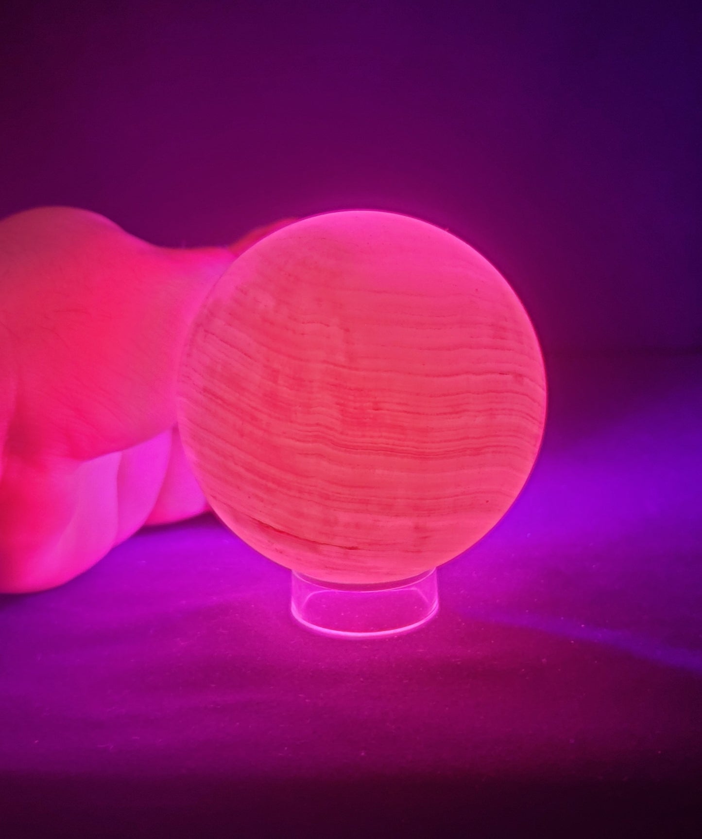 Pink Mangano Calcite Sphere