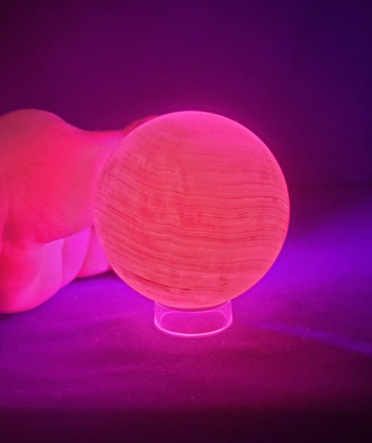 Pink Mangano Calcite Sphere