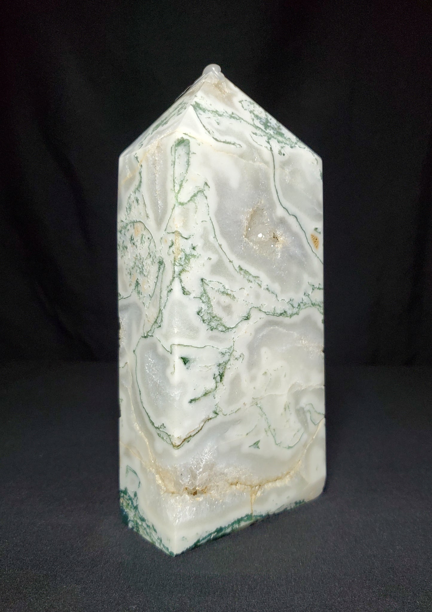 Druzy Tree Agate Tower