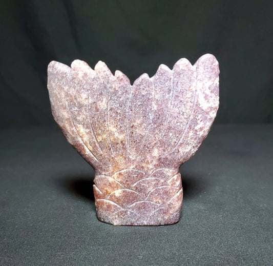 Lepidolite Mermaid Tail Carving