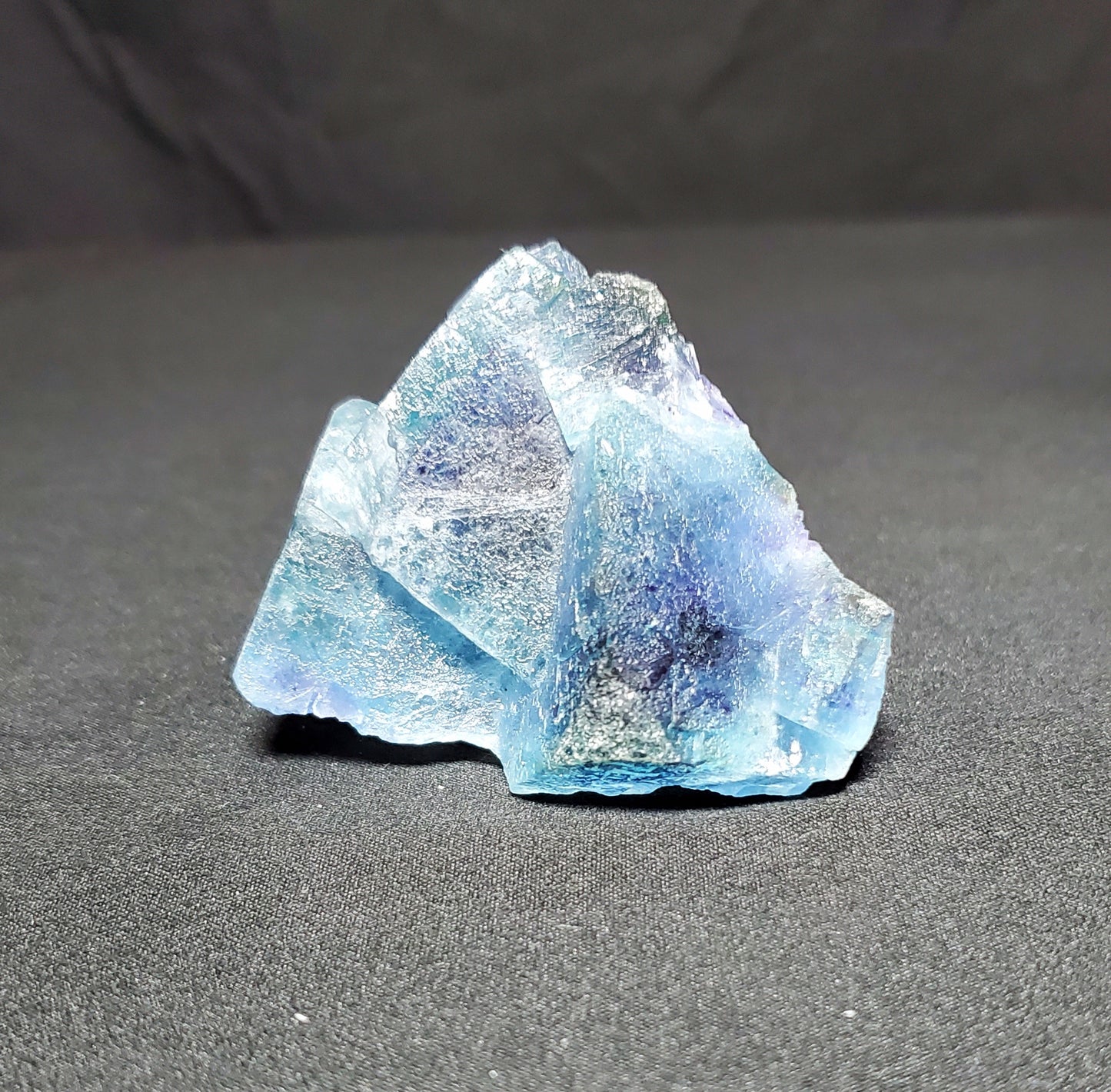 Purple and Blue Fluorite Cluster