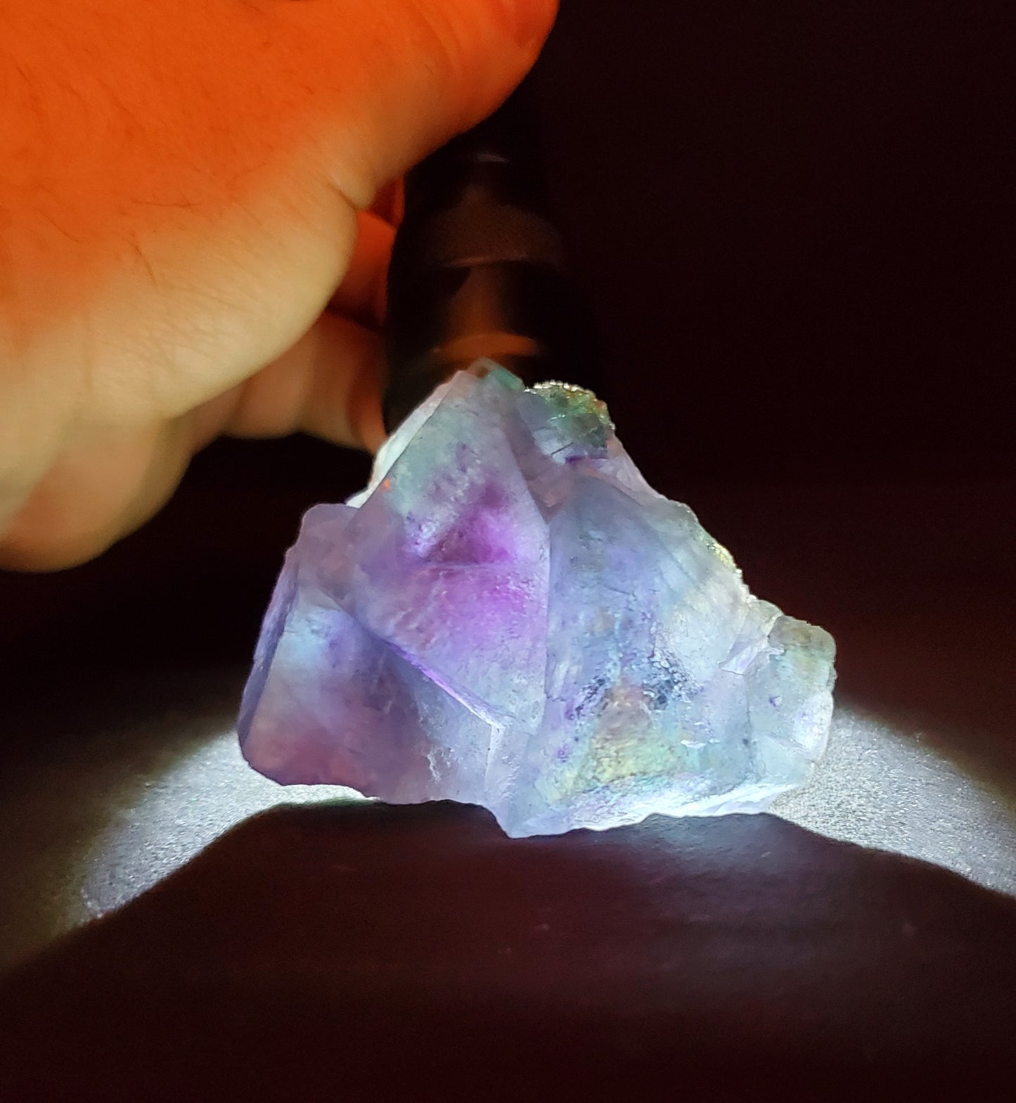 Purple and Blue Fluorite Cluster