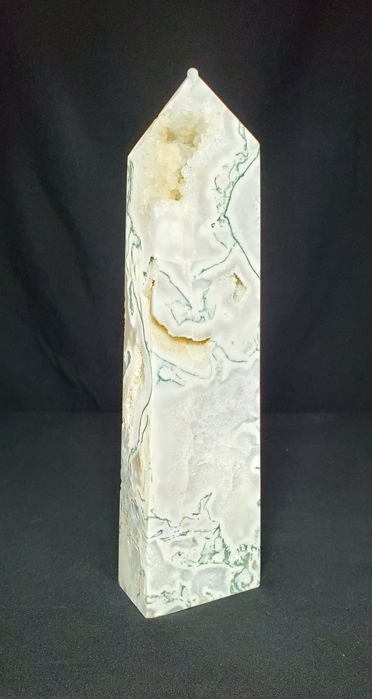 Druzy Tree Agate Tower