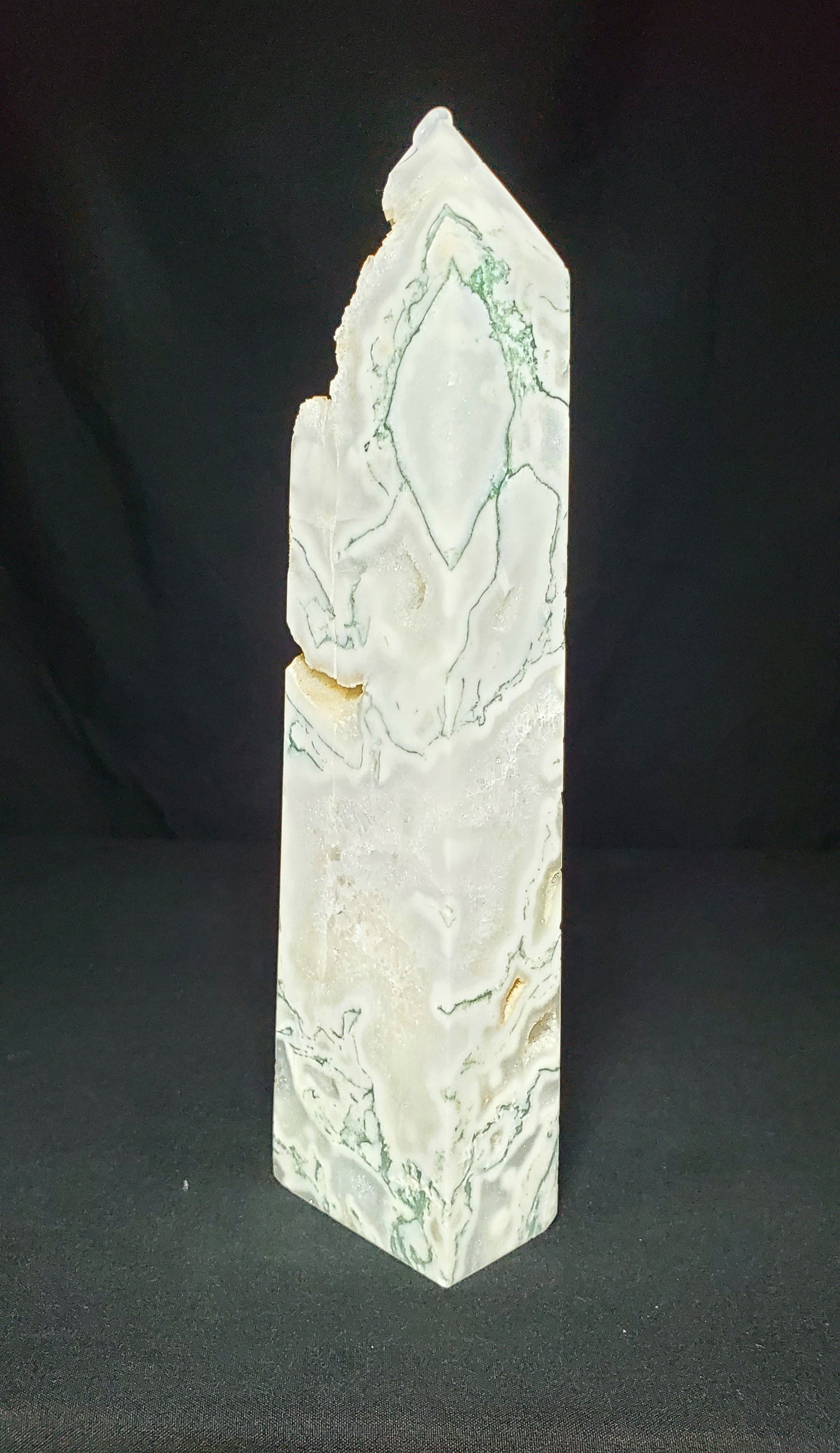 Druzy Tree Agate Tower