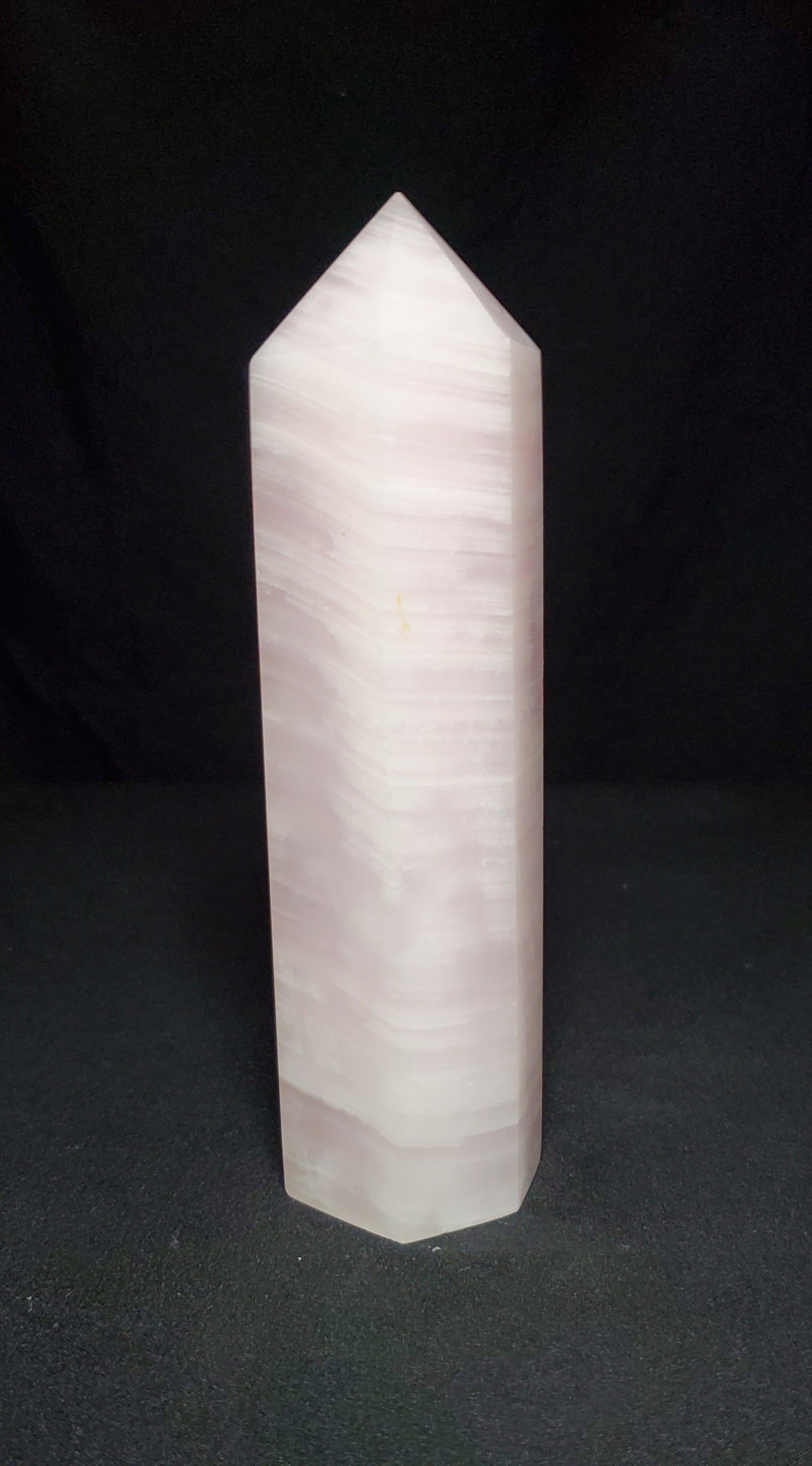 Pink Mangano Calcite Tower