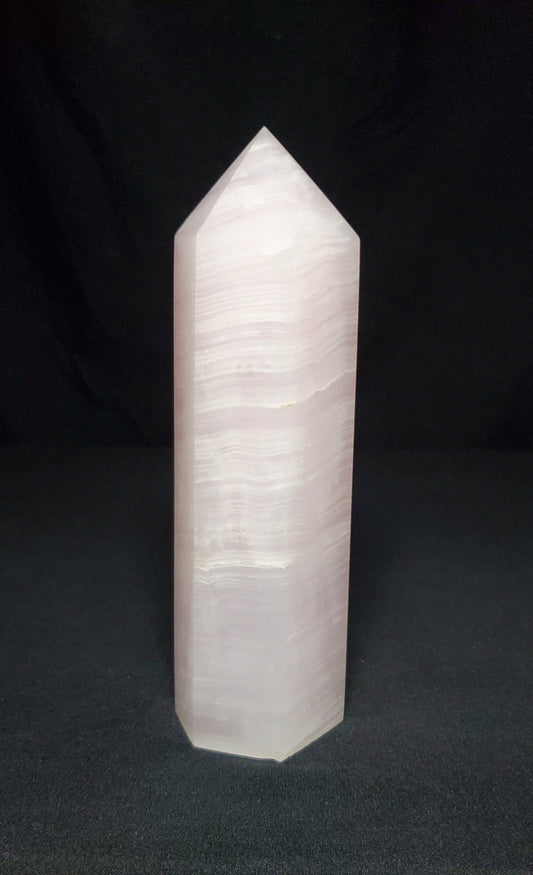 Pink Mangano Calcite Tower