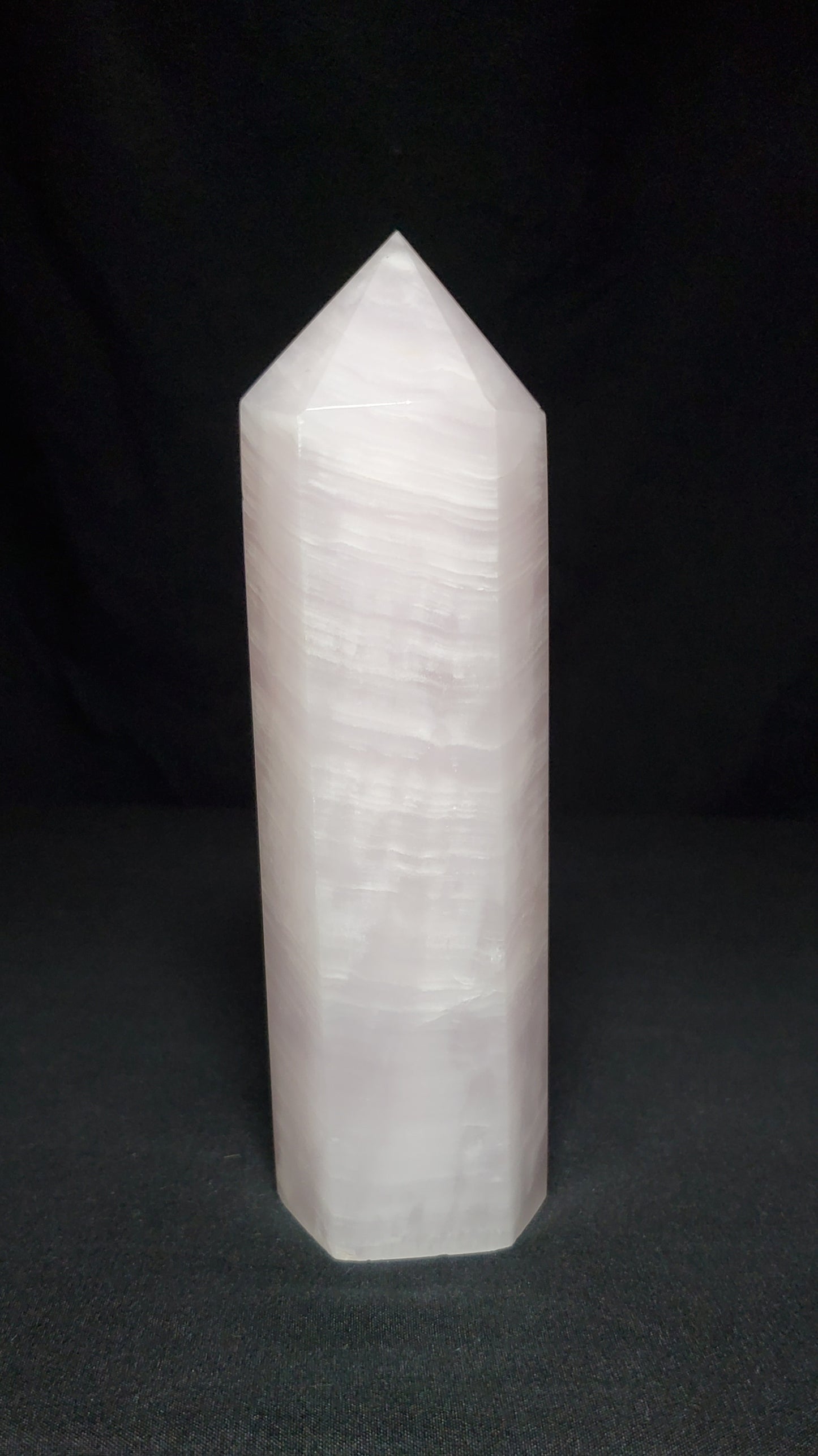 Pink Mangano Calcite Tower