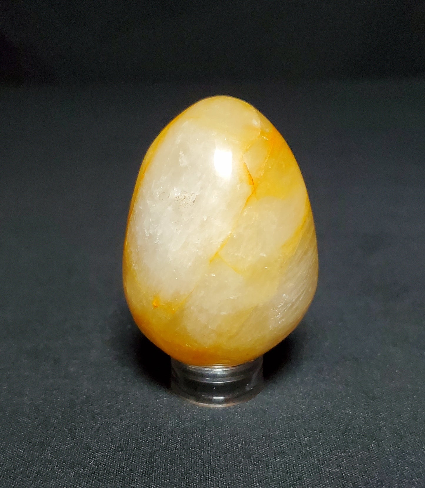 Fire Quartz Egg with Rainbow