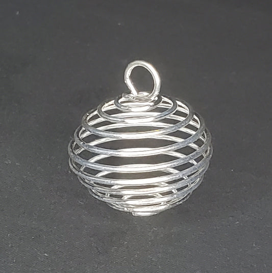 Large Cage Pendants + Metal Chain