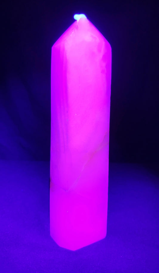 Pink Mangano Calcite Tower