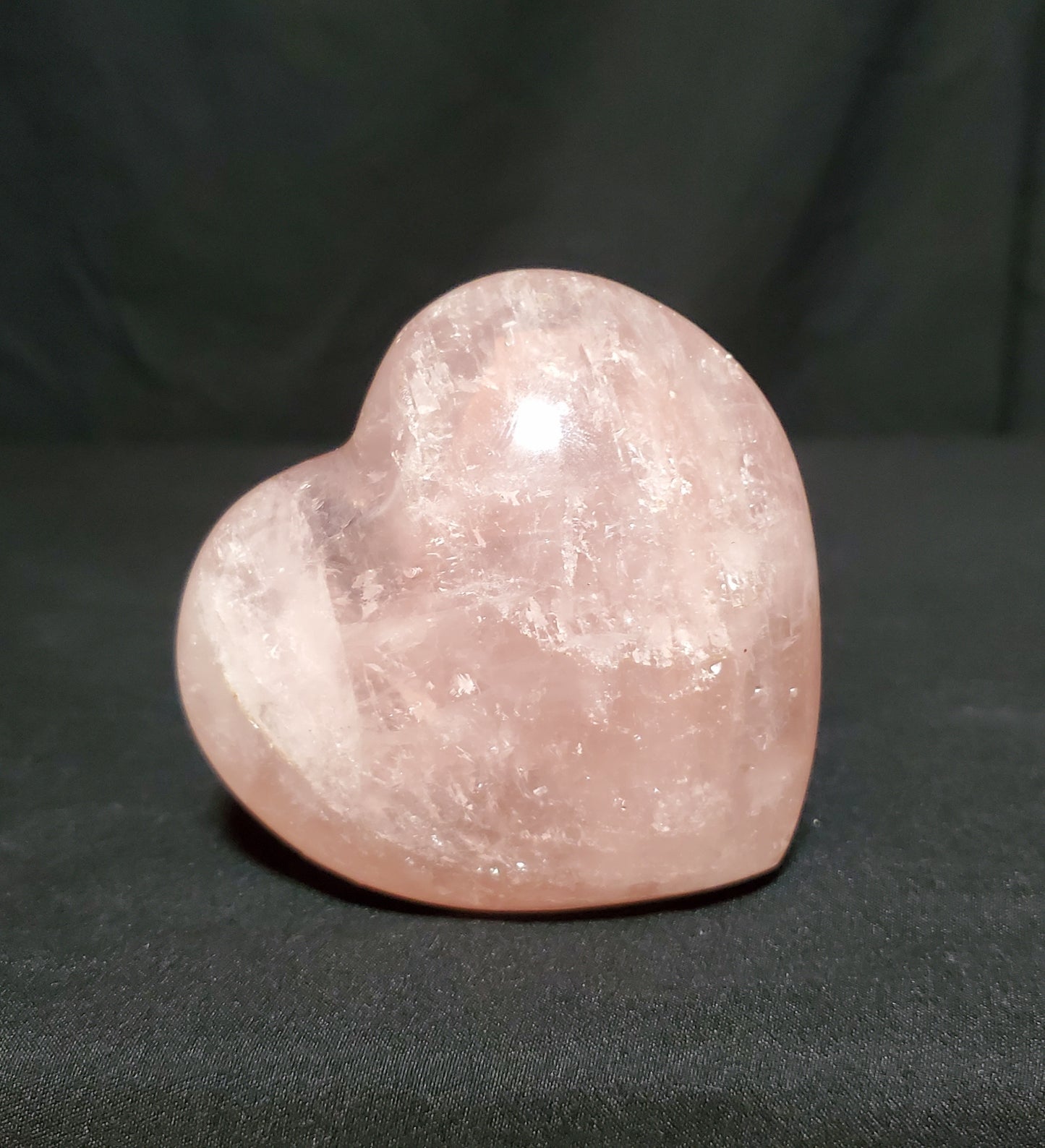 Rose Quartz Heart Carving