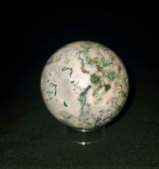 Druzy Tree Agate Sphere