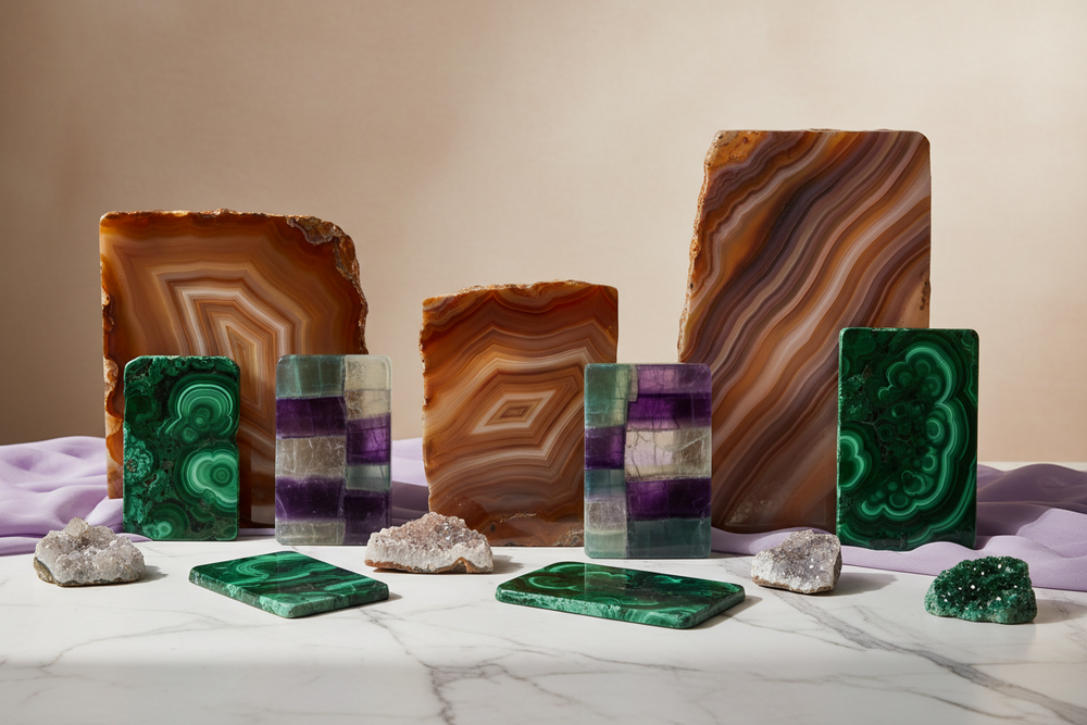 Crystal Slabs & Shells - Natural Gemstone Specimens | The Crystal Tiger