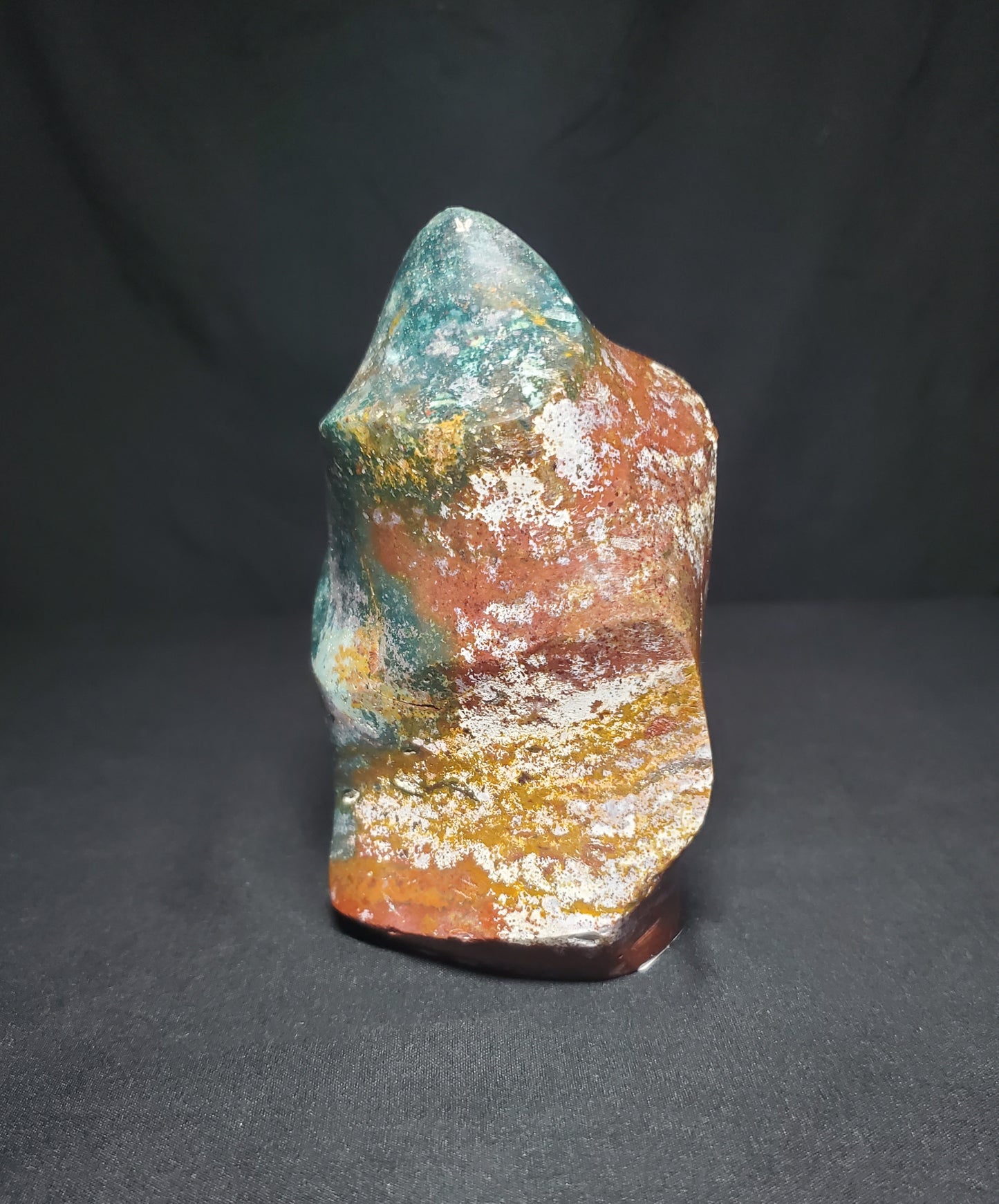 Ocean Jasper Flame Carving #