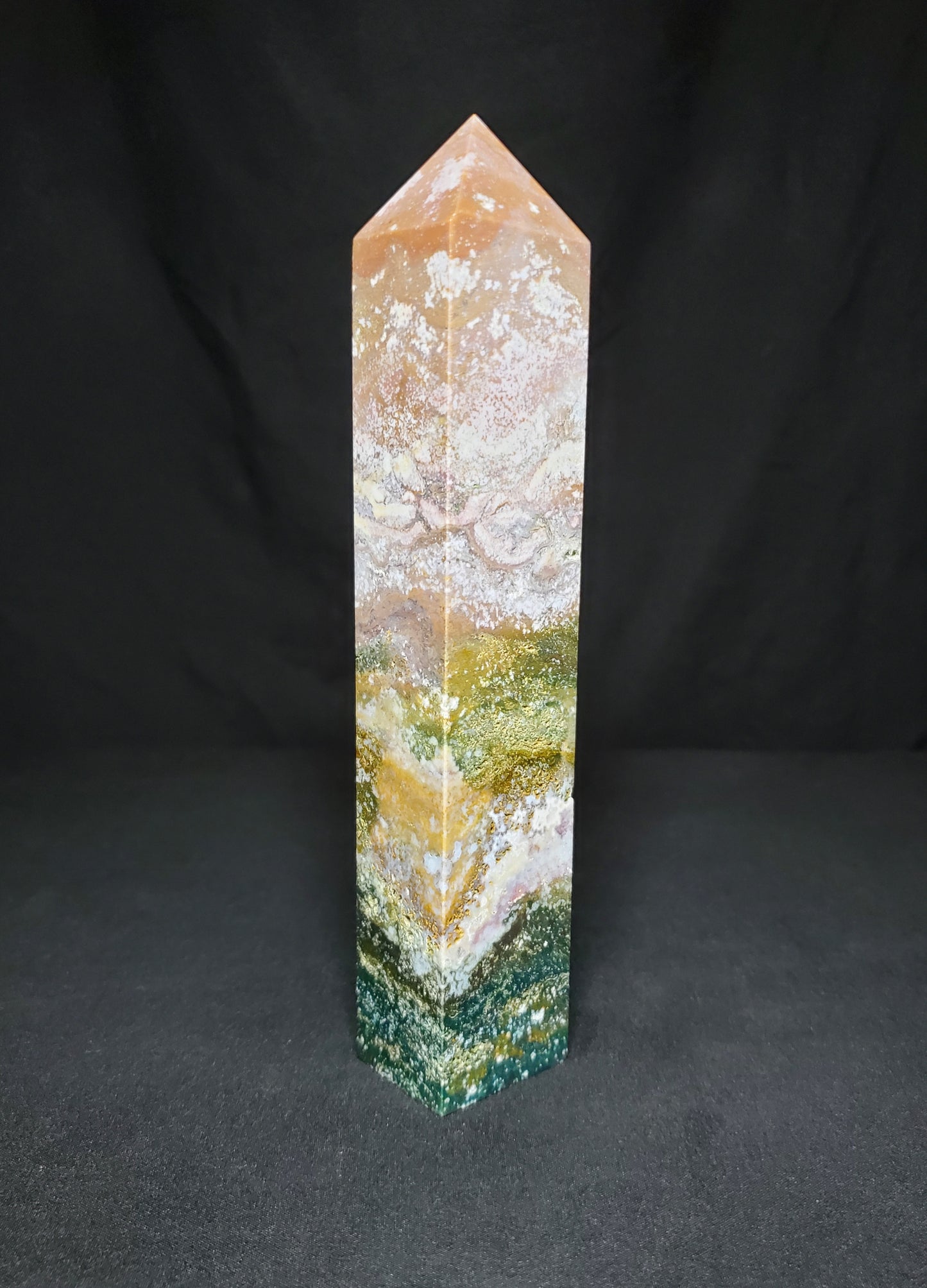 Druzy Ocean Jasper Tower #