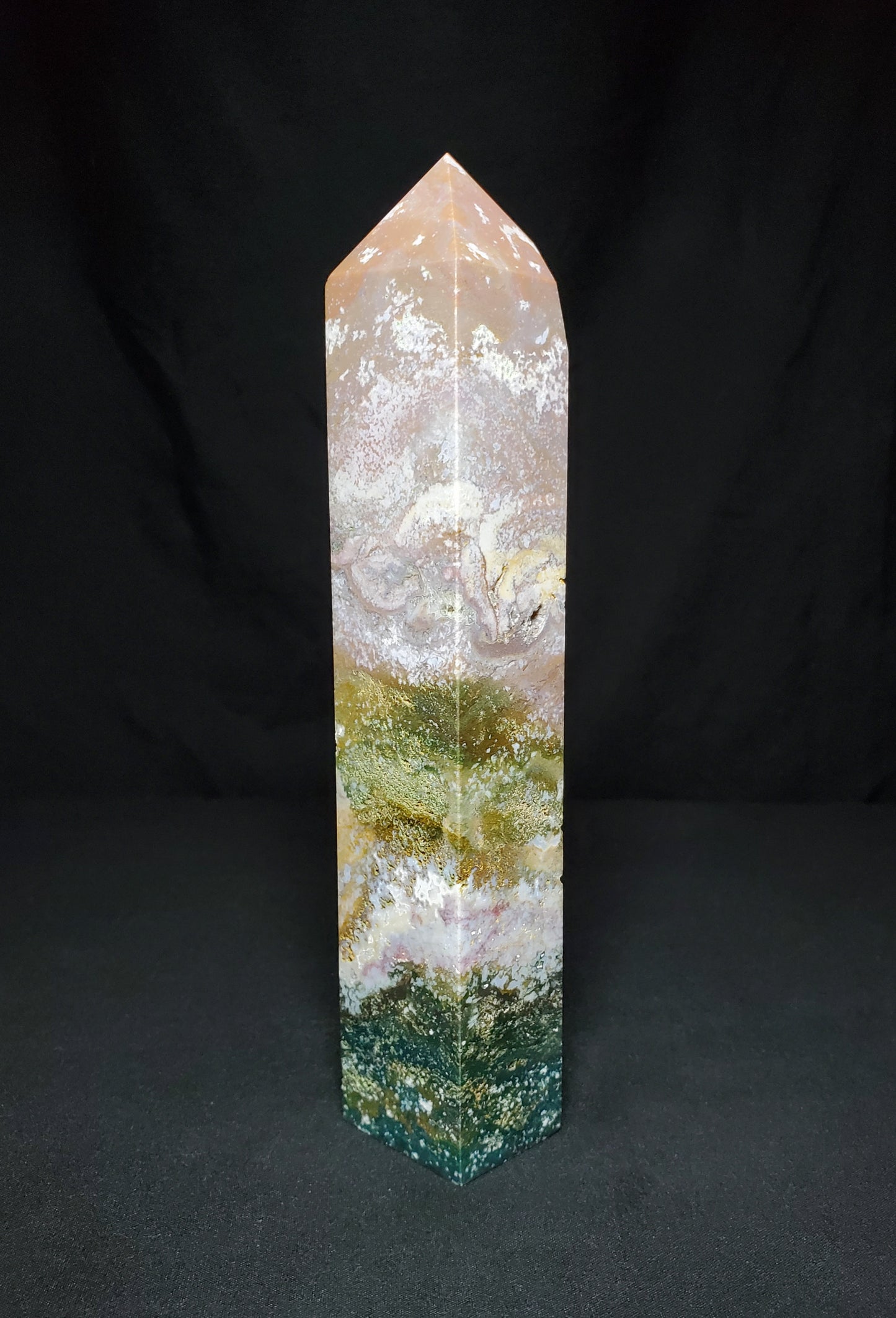 Druzy Ocean Jasper Tower #