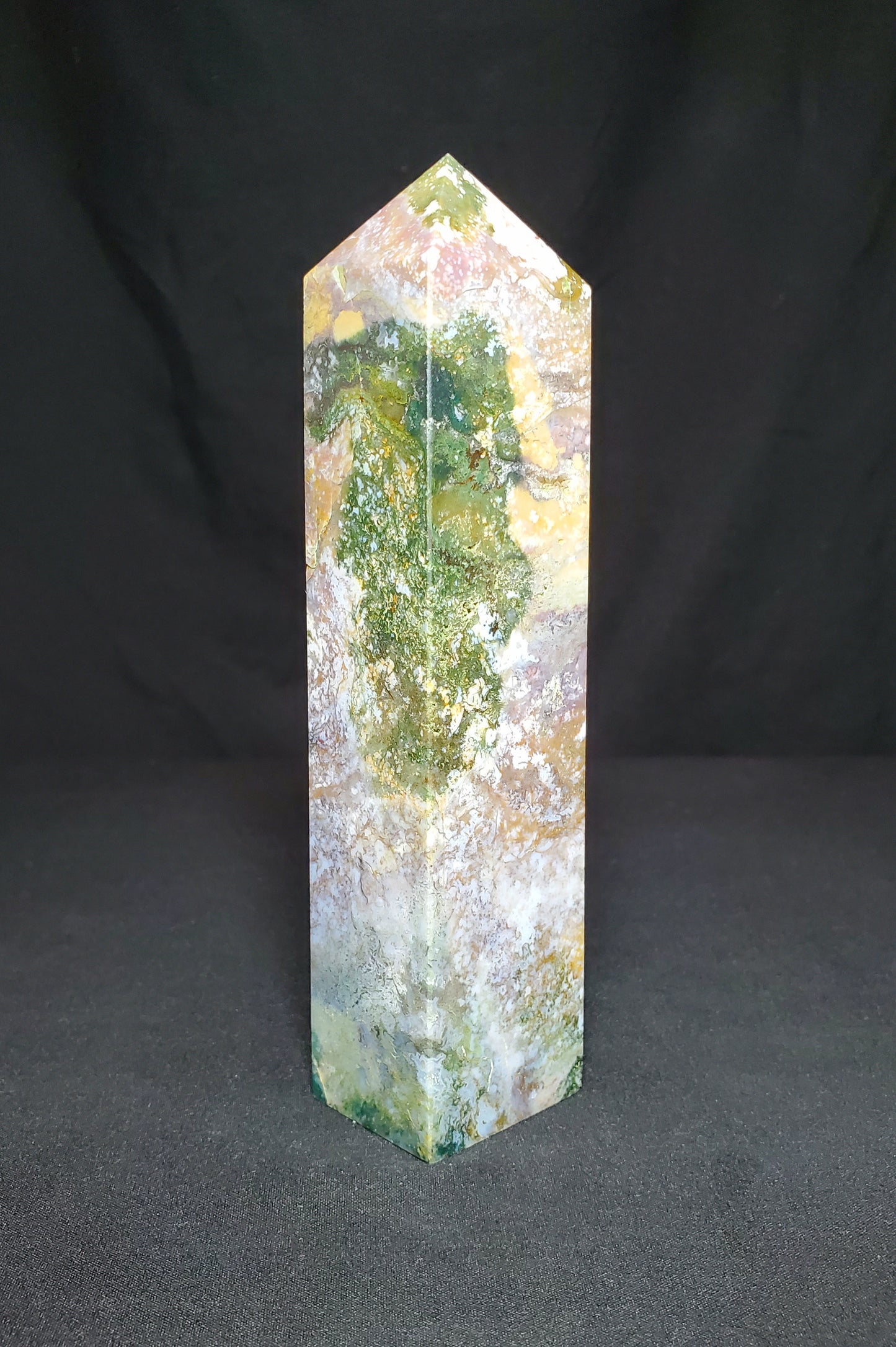 Druzy Ocean Jasper Tower #