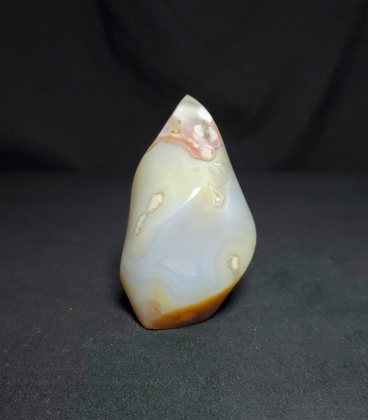 Flower Agate Flame Carving #