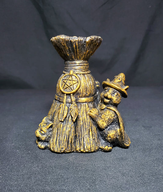 Witchy Cat Sphere Holder