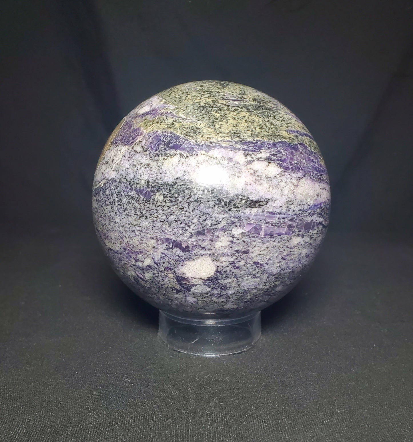 Sphalerite and Lepidolite Sphere #