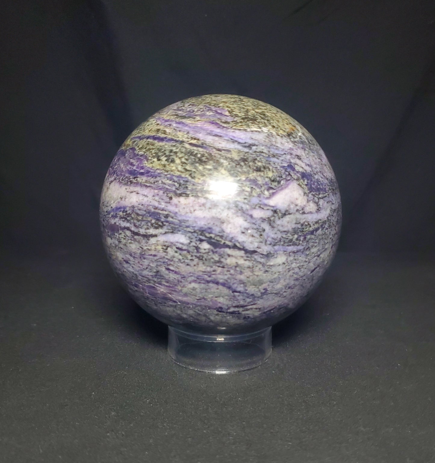 Sphalerite and Lepidolite Sphere #