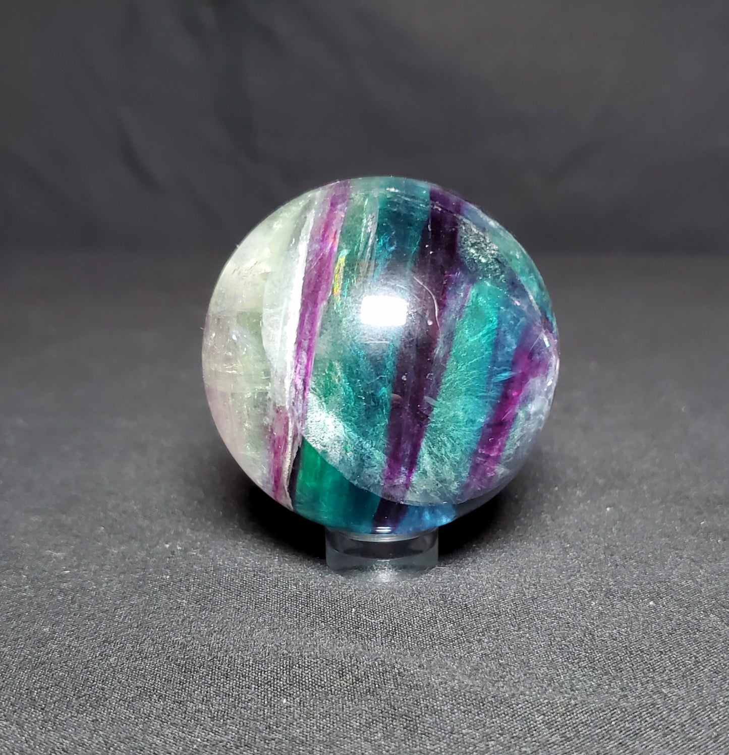 Rainbow Fluorite Sphere #