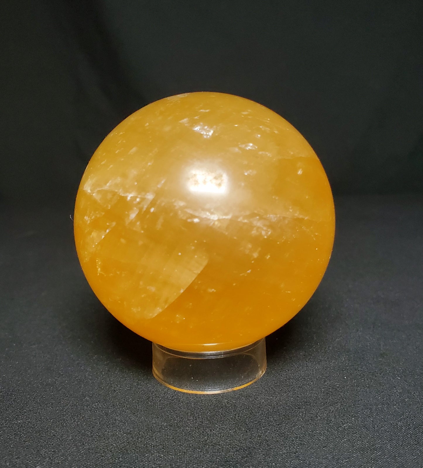 Citrine Sphere with Rainbow